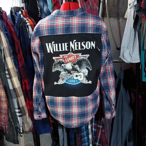 Arizona Jean Company Other - Upcycled Willie Nelson Flannel
